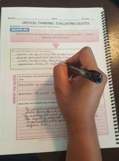 (Critical Thinking) Reading Comprehension Journal: Analyzing Quotes - FREE SAMPLER