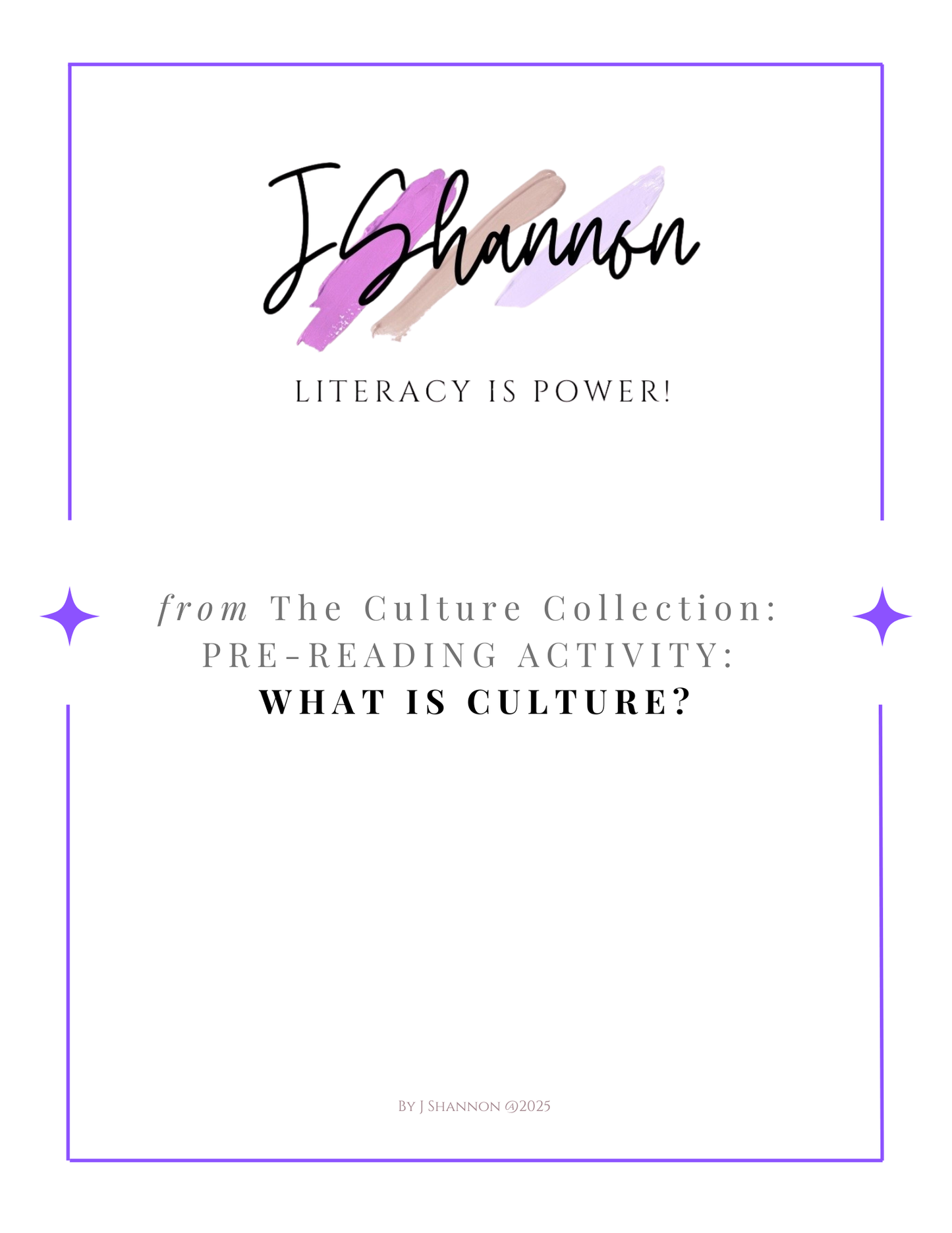 Pre-Reading Activity — What Is Culture?