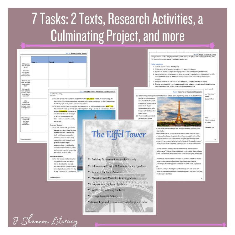 Paired Texts: The Monument Series - The Eiffel Tower