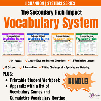 High-Impact Vocabulary System (9thโ12th)