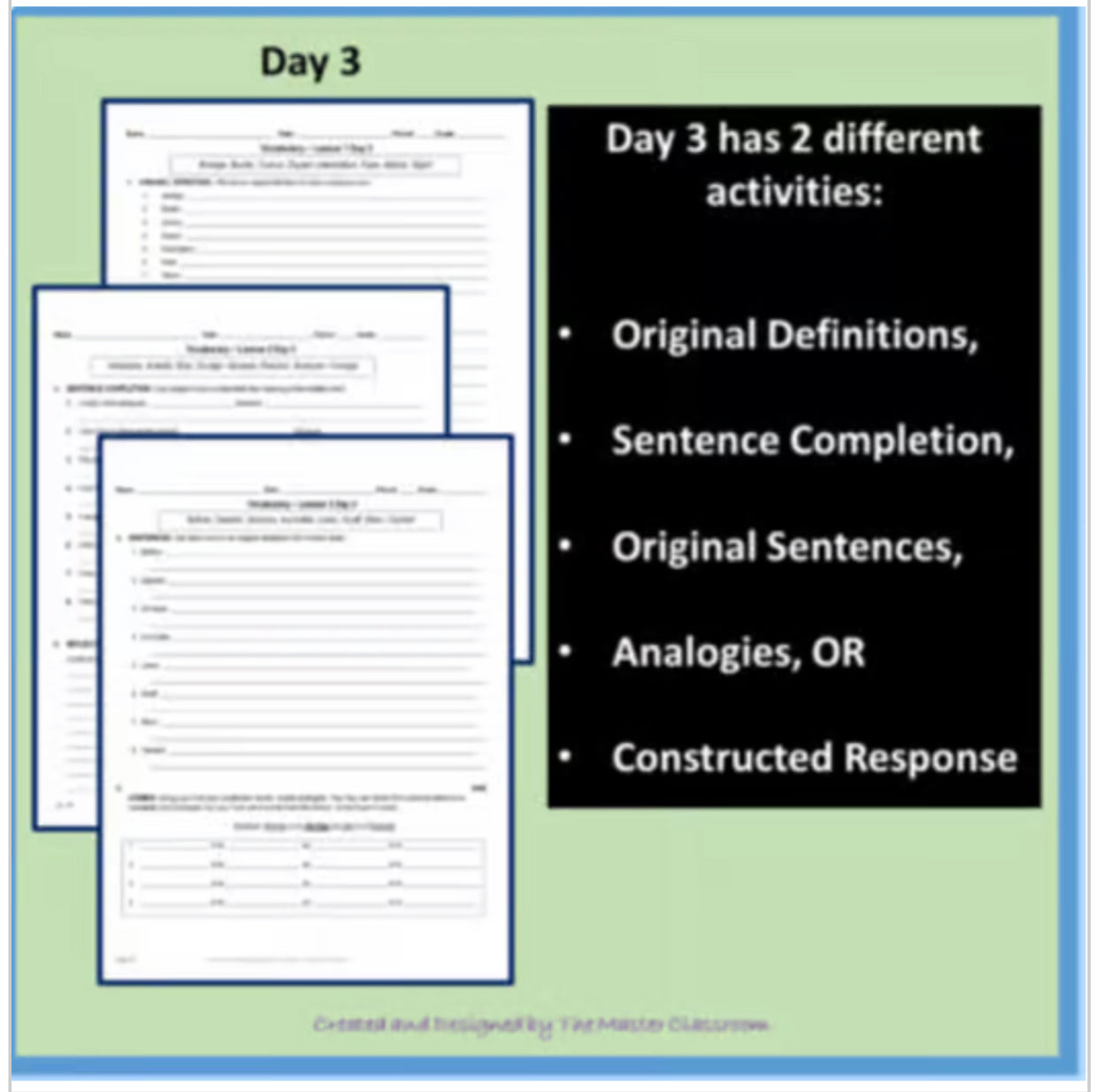 NO PREP Middle School Vocabulary (4 WEEKS) - Unit 2