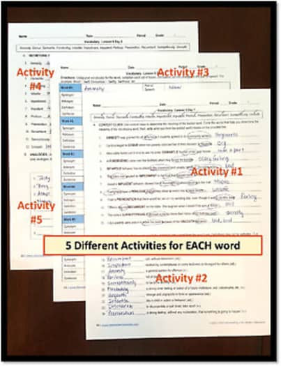 NO PREP High School Vocabulary (4 weeks) - Unit 2