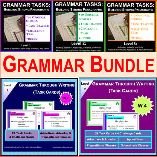 GRAMMAR BUNDLE - Building Strong Sentences & Paragraphs