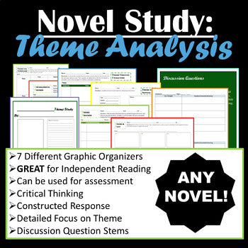 Independent Reading System: Theme Analysis Novel Study